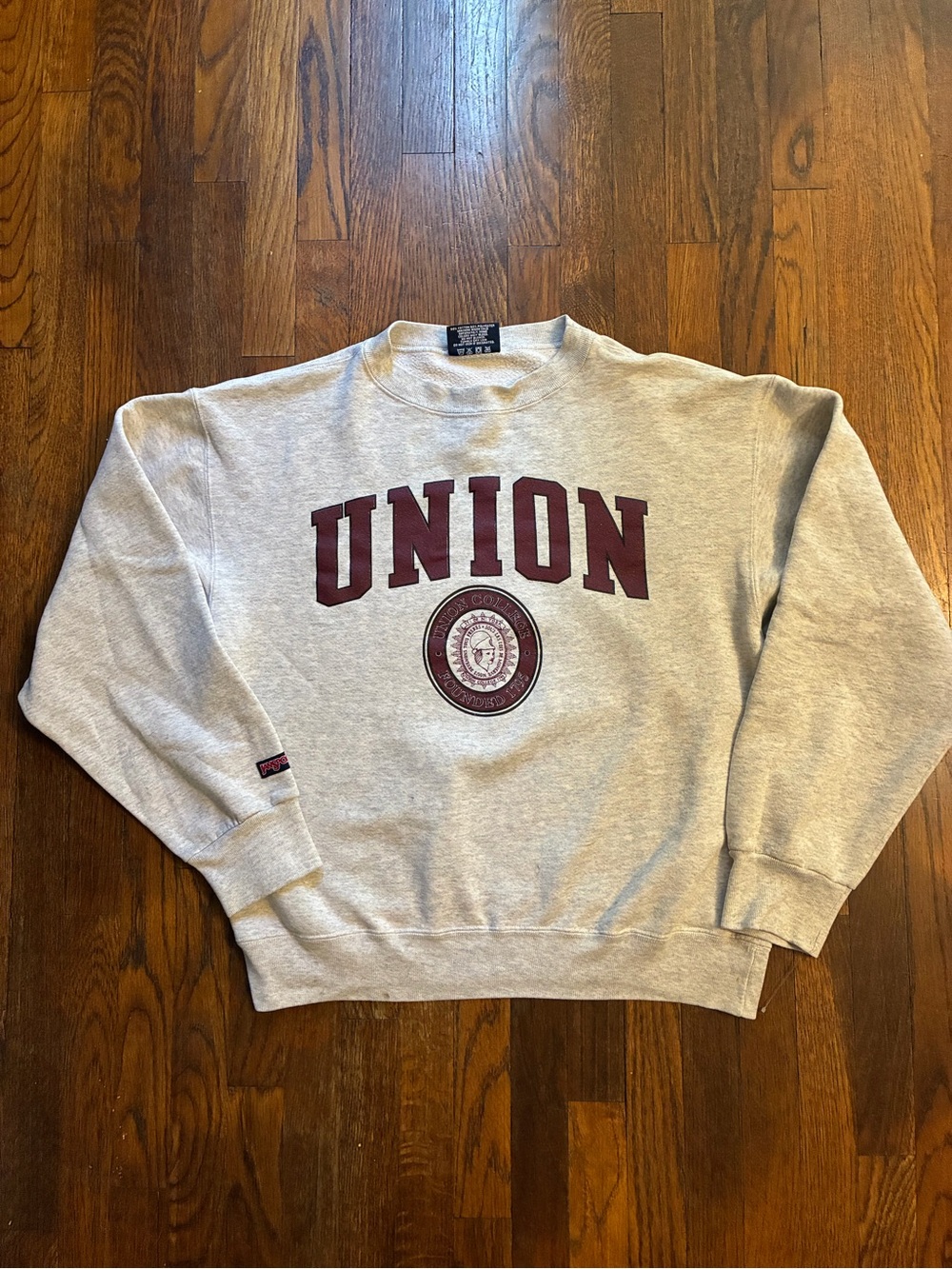 Vintage jansport union college sweatshirt size large